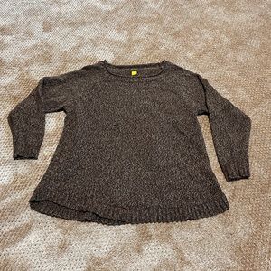 Womens Cabela's Long Sleeve Crew Neck Brown Sweater Merino Wool